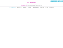 Tablet Screenshot of lillyfashionnyc.com